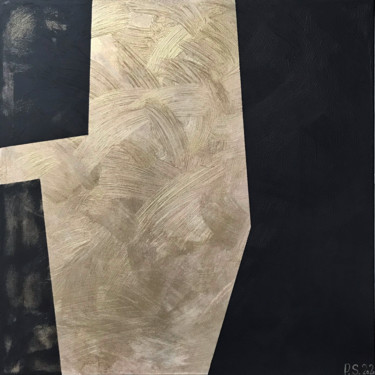 Malerei mit dem Titel "Abstract minimalism…" von Sviatlana Petushkova, Original-Kunstwerk, Acryl Auf Keilrahmen aus Holz mon…