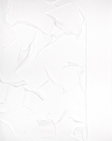 Картина под названием "White gesso" - Sviatlana Petushkova, Подлинное произведение искусства, Акрил Установлен на Деревянная…