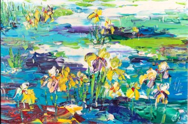Картина под названием "Rhapsody of Spring" - Svitlana Andriichenko, Подлинное произведение искусства, Масло Установлен на Де…