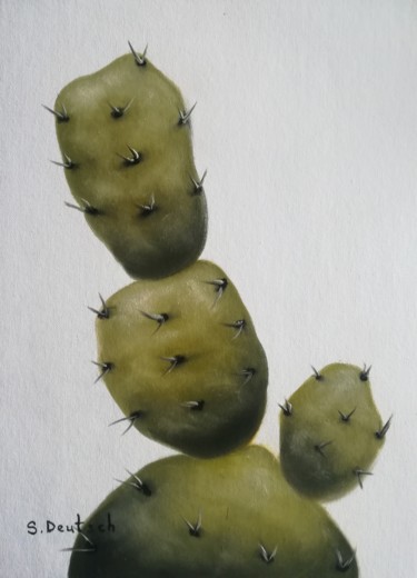 Картина под названием "kaktus 215" - Svitlana Deutsch (светлана дойч), Подлинное произведение искусства, Масло