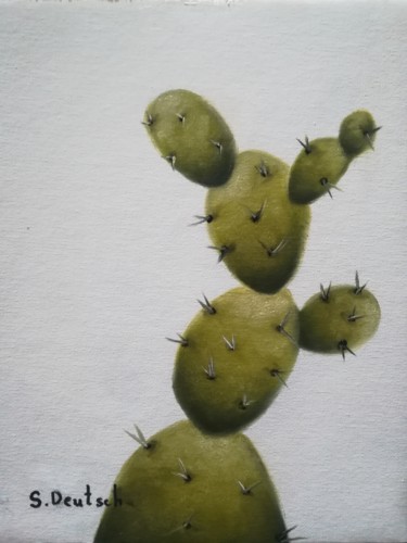 Картина под названием "kaktus 217" - Svitlana Deutsch (светлана дойч), Подлинное произведение искусства, Масло