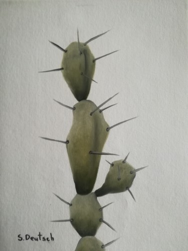Картина под названием "kaktus 218" - Svitlana Deutsch (светлана дойч), Подлинное произведение искусства, Масло