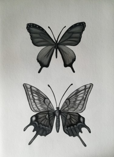 Картина под названием "бабочки 237" - Svitlana Deutsch (светлана дойч), Подлинное произведение искусства, Масло