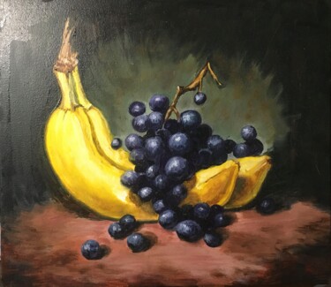 Pittura intitolato "SWEET FRUITS" da Svitlana Dobrovolska, Opera d'arte originale, Olio