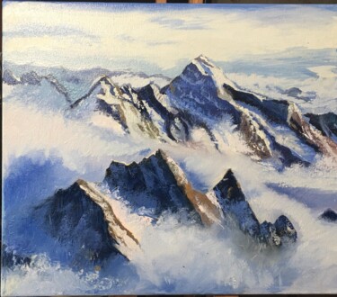 Картина под названием "Тайна Эвереста" - Svitlana Dobrovolska, Подлинное произведение искусства, Масло