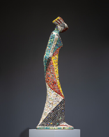 Скульптура под названием "Variation on the th…" - Svitlana Karunska, Подлинное произведение искусства, Мозаика