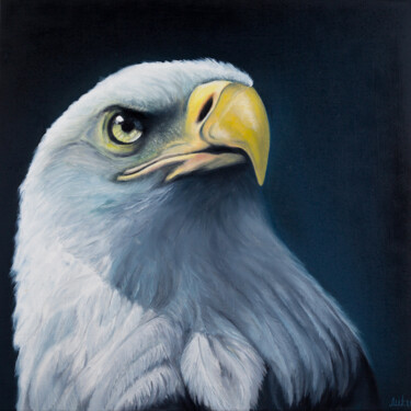 Malerei mit dem Titel "Eagle 2" von Svitlana Miku, Original-Kunstwerk, Öl