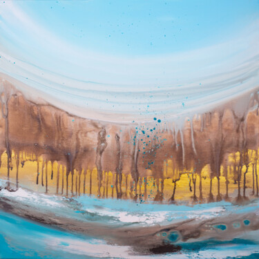 Malerei mit dem Titel "Abstract seascape" von Svitlana Miku, Original-Kunstwerk, Acryl