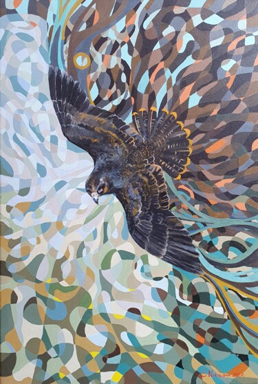 Malerei mit dem Titel ""Energy of Flight"" von Svitlana Natarova, Original-Kunstwerk, Öl