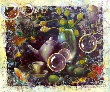 Картина под названием "Still Life Painting…" - Svitlana Prokopalo, Подлинное произведение искусства, Масло