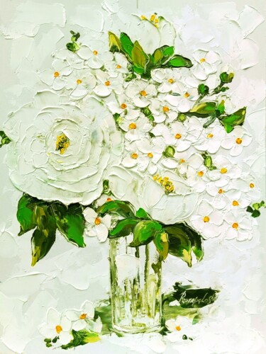 "Hydrangea Painting…" başlıklı Tablo Svitlana Prokopalo tarafından, Orijinal sanat, Petrol