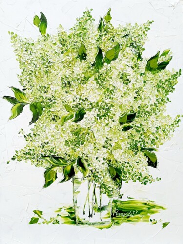 Malerei mit dem Titel "Flower Original Art…" von Svitlana Prokopalo, Original-Kunstwerk, Öl