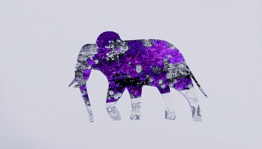 Photographie intitulée "Лиловый слон" par Svitlana Zenkov, Œuvre d'art originale