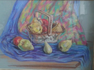 Painting titled "les fruits" by Svitlana Rasymiene, Original Artwork, Pastel