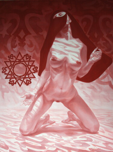 Ζωγραφική με τίτλο "why" από Светлана Соколовская, Αυθεντικά έργα τέχνης, Λάδι Τοποθετήθηκε στο Ξύλινο φορείο σκελετό