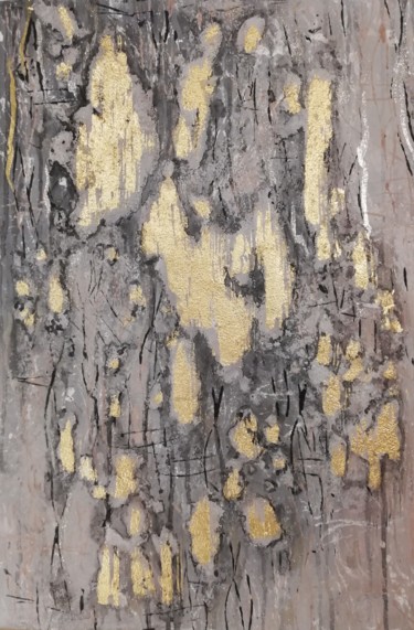 Картина под названием "Золотой Камень" - Светлана Вылегжанина, Подлинное произведение искусства, Акрил