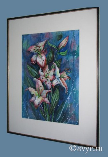 Картина под названием "Лилии" - Светлана Растегина, Подлинное произведение искусства