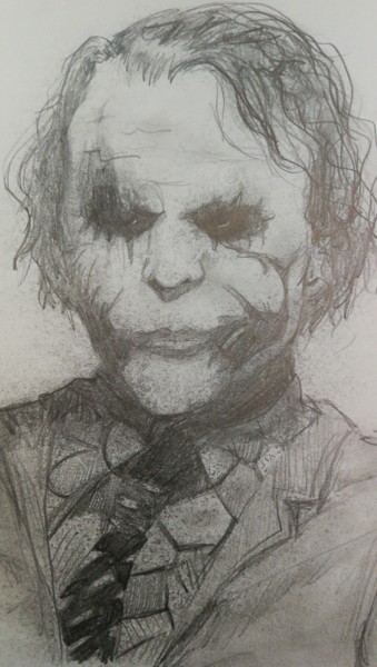 Zeichnungen mit dem Titel "Joker" von Zoe Swagten, Original-Kunstwerk, Bleistift