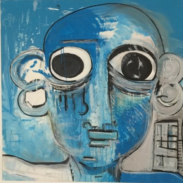 Peinture intitulée "Blues" par Swam, Œuvre d'art originale, Acrylique