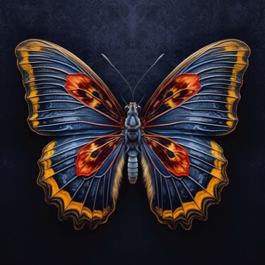 Digitale Kunst mit dem Titel "Butterfly 1" von Swannai, Original-Kunstwerk, KI-generiertes Bild
