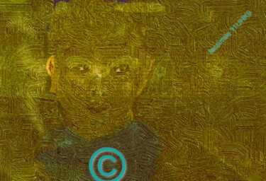 Arts numériques intitulée "1/1 Un jeune homme…" par Swedy, Œuvre d'art originale, Peinture numérique