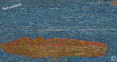 Digitale Kunst mit dem Titel "1/1 La traversée" von Swedy, Original-Kunstwerk, Digitale Malerei