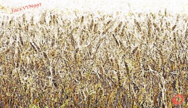 Arts numériques intitulée "1/2 Les blés" par Swedy, Œuvre d'art originale, Peinture numérique