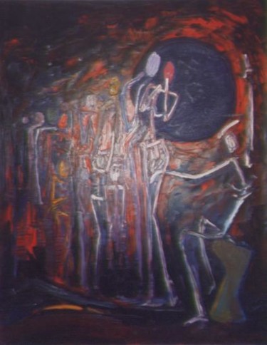 Peinture intitulée "Le jugement dernier" par Emmanuel Fischer, Œuvre d'art originale