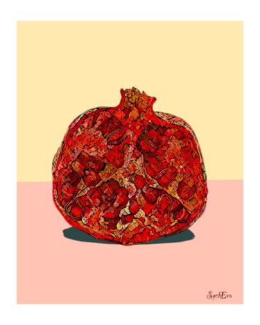 Цифровое искусство под названием "For pomegranate lov…" - Anastasia Sycheva, Подлинное произведение искусства, Цифровая живо…