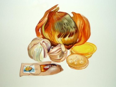 Dessin intitulée "Garlic" par Ishen Design, Œuvre d'art originale