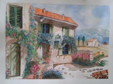 Painting titled "2014-139-le-grand-m…" by Sye, Original Artwork, Watercolor