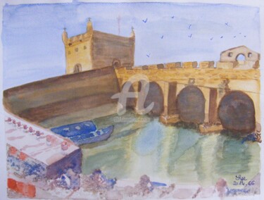 Peinture intitulée "2014-66-essaouira" par Sye, Œuvre d'art originale, Aquarelle