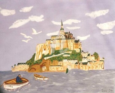 Malerei mit dem Titel "1996-04-Le Mont Sai…" von Sye, Original-Kunstwerk, Öl