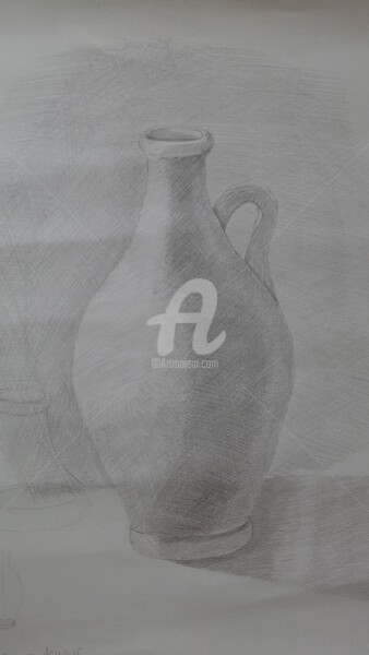 Dessin intitulée "2015-48-POTERIE" par Sye, Œuvre d'art originale, Graphite