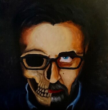 Malerei mit dem Titel "Autoportrait d'aujo…" von Syl20, Original-Kunstwerk, Acryl