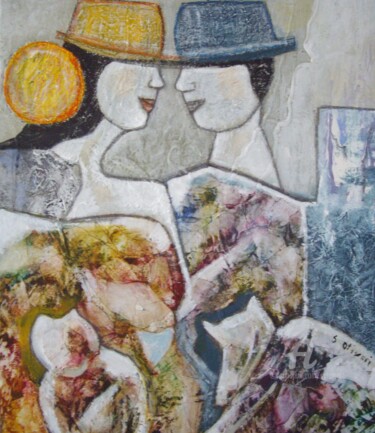 Pintura intitulada "A chacun ses goûts!" por Sylvie Oliveri, Obras de arte originais, Acrílico