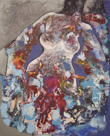 Malerei mit dem Titel "Prête pour aller da…" von Sylvie Oliveri, Original-Kunstwerk, Acryl