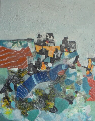 제목이 "Paysage abstrait 2"인 미술작품 Sylvie Oliveri로, 원작, 아크릴