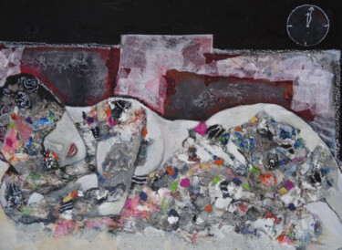 Pintura intitulada "Le sommeil" por Sylvie Oliveri, Obras de arte originais, Acrílico