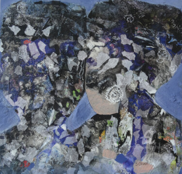 제목이 "Un regard dans la m…"인 미술작품 Sylvie Oliveri로, 원작, 아크릴 나무 들것 프레임에 장착됨