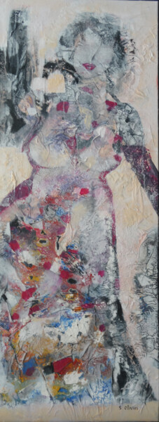 Peinture intitulée "Douceur et nostalgi…" par Sylvie Oliveri, Œuvre d'art originale, Acrylique