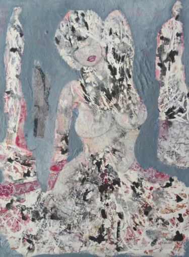 Painting titled "Eveil" by Sylvie Oliveri, Original Artwork, Acrylic
