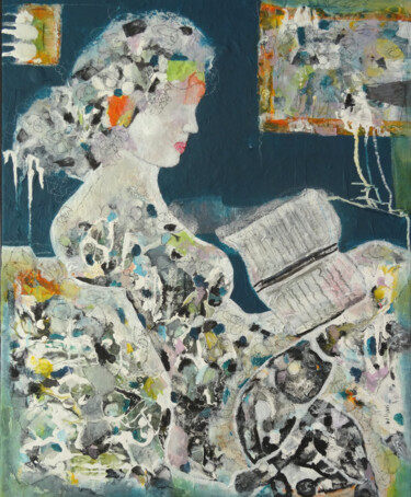 Картина под названием "Confinement 2" - Sylvie Oliveri, Подлинное произведение искусства, Акрил Установлен на Деревянная рам…