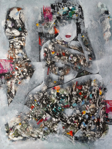 Malarstwo zatytułowany „L'attente” autorstwa Sylvie Oliveri, Oryginalna praca, Akryl