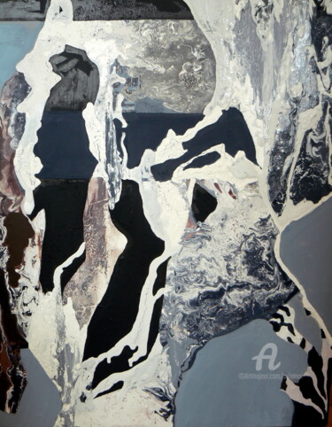 Painting titled "Exploration" by Sylvie Oliveri, Original Artwork, Acrylic