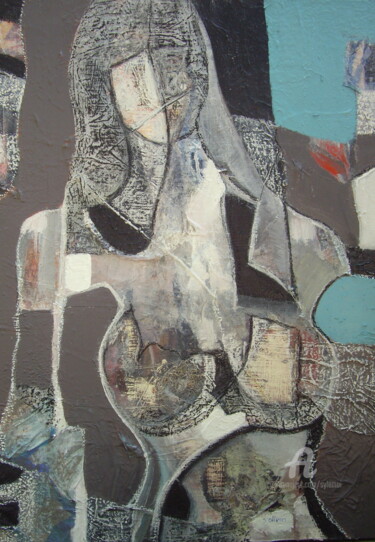Pittura intitolato "Madone" da Sylvie Oliveri, Opera d'arte originale, Acrilico