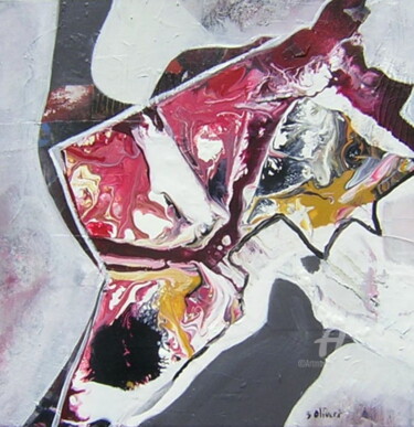 Painting titled "Le transporteur de…" by Sylvie Oliveri, Original Artwork, Acrylic