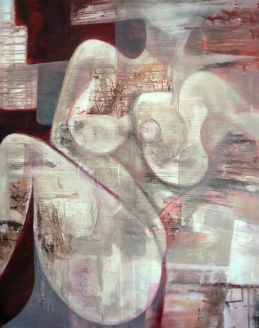 Картина под названием "Transparences" - Sylvie Oliveri, Подлинное произведение искусства, Акрил