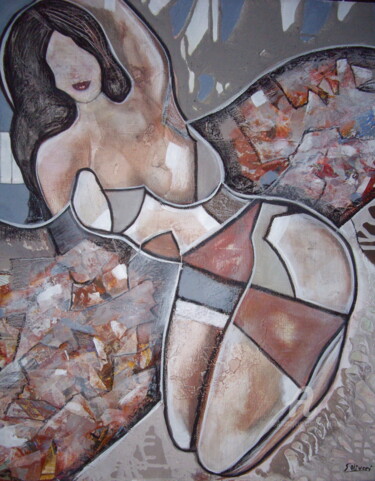 Malerei mit dem Titel "Carpe diem" von Sylvie Oliveri, Original-Kunstwerk, Acryl