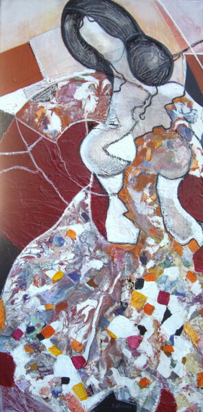 Peinture intitulée "La danseuse" par Sylvie Oliveri, Œuvre d'art originale, Acrylique
